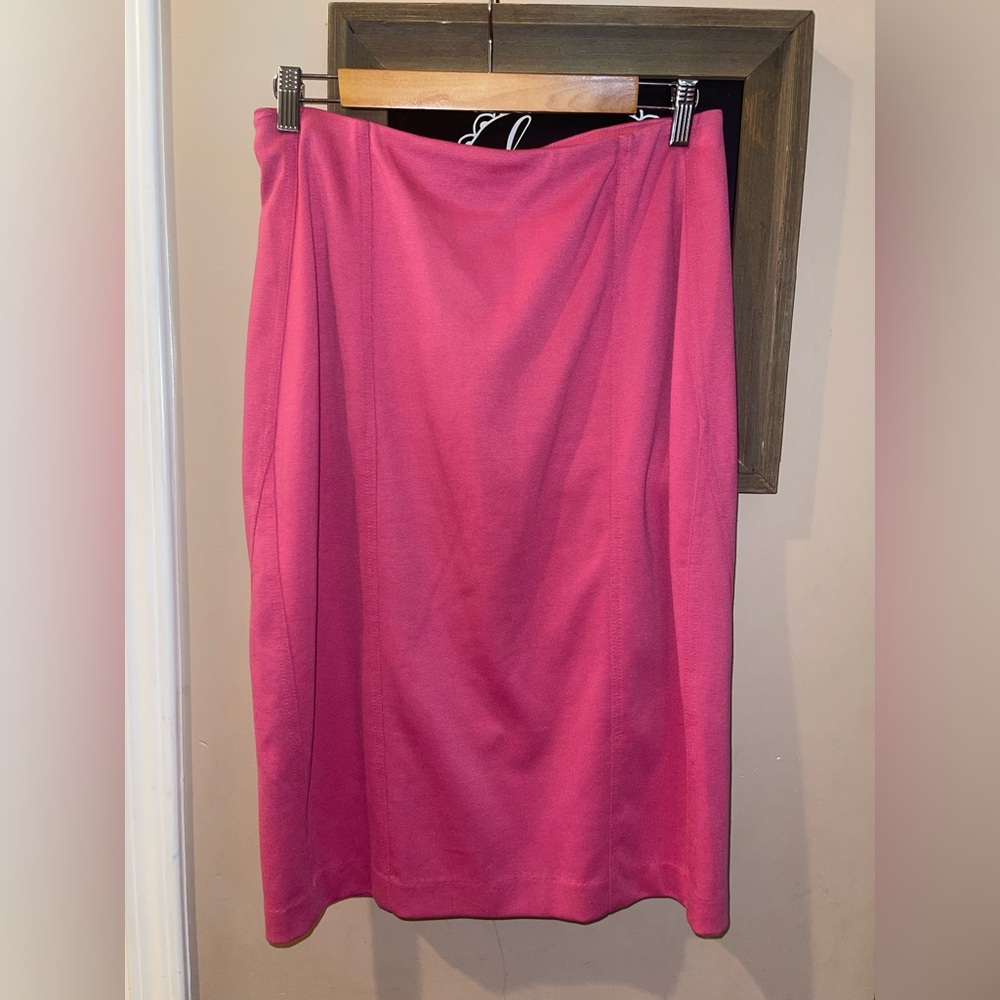 Style & Co. Vibrant Pink Pencil Skirt stretch elastic pull on skirt medium NWT